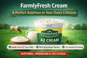FarmlyFresh A2 Cream – Made from A2 cow milk, rich and nutrient-dense. A perfect addition to your dairy lifestyle.